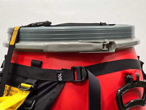 Recreational Barrel Works 60L Red Barrel and Expedition Harness Package