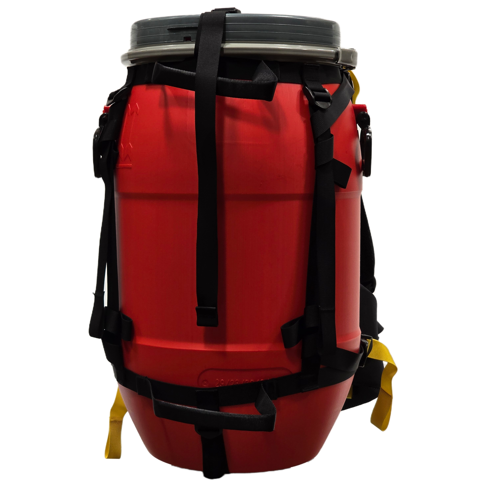 Recreational Barrel Works 30L Red Barrel and Expedition Harness Package