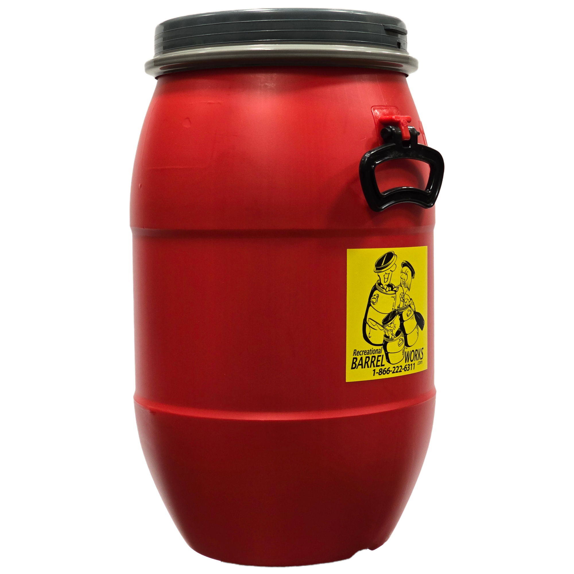 Recreational Barrel Works 30L Red Barrel and Expedition Harness Package