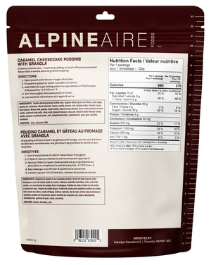 AlpineAire Caramel Cheesecake Pudding with Granola