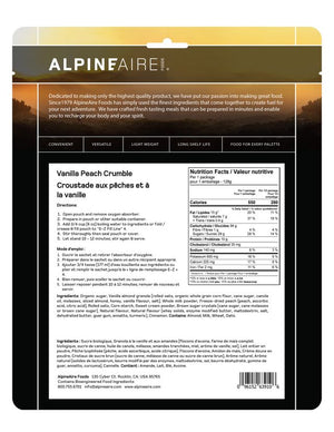 AlpineAire Vanilla Peach Crumble