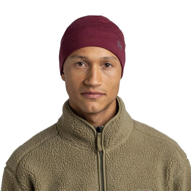 BUFF Merino Midweight Beanie Melange Tibetan Red