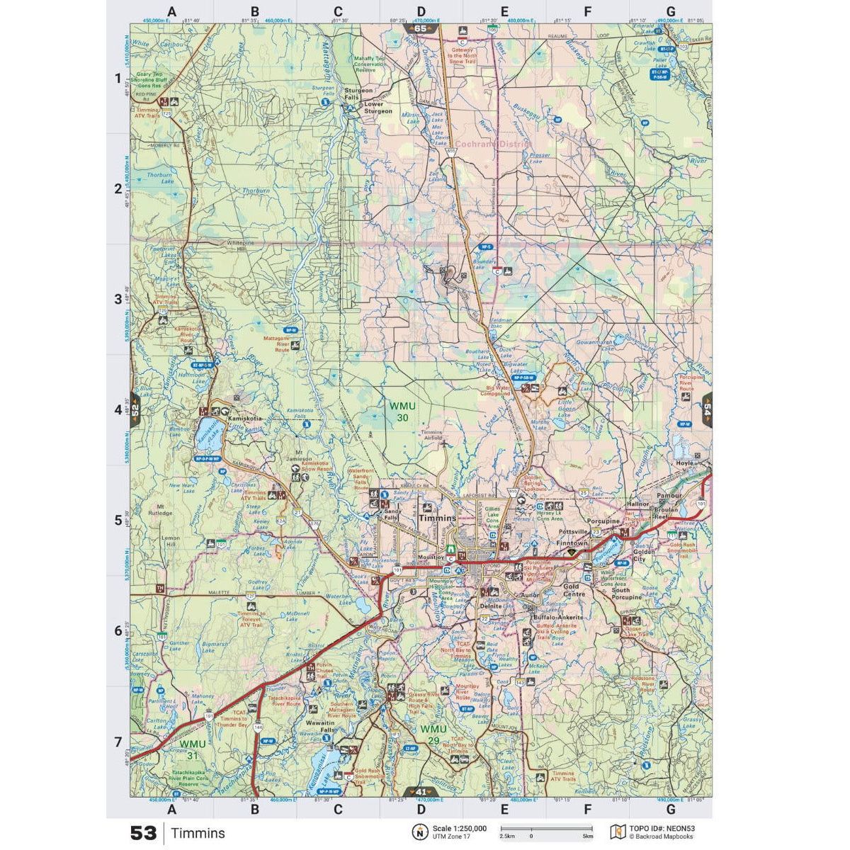 Backroad Mapbooks Northeastern Ontario - 6th Edition