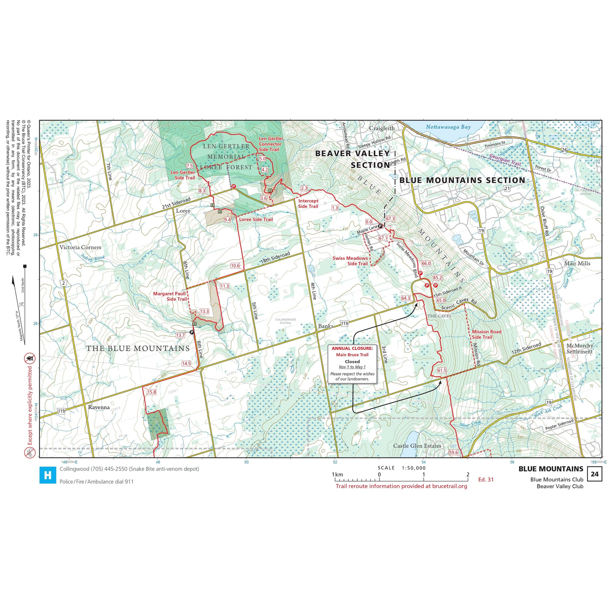 Bruce Trail Reference 31st Edition