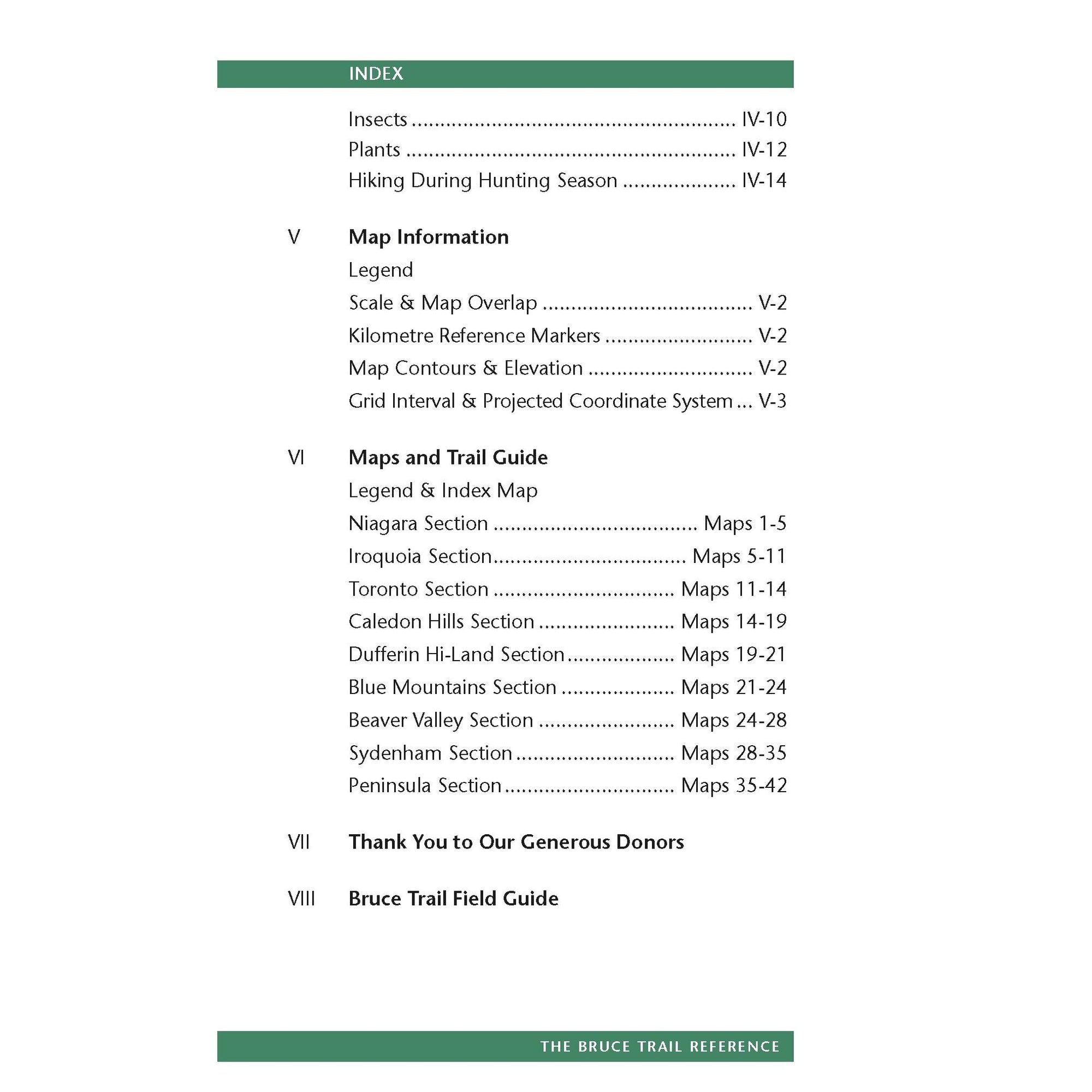 Bruce Trail Reference 31st Edition