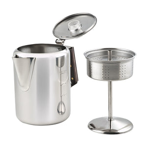 Chinook Timberline Coffee Percolator 6 Cup - Stainless Steel