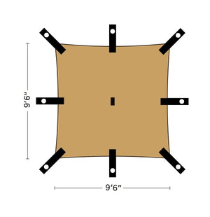 Chinook Heavy Duty Tarp 9'6" x 9'6"