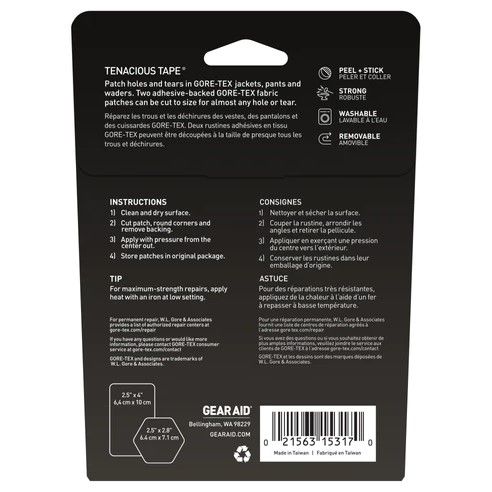 Gear Aid Tenacious Tape Gore-Tex Fabric Patches