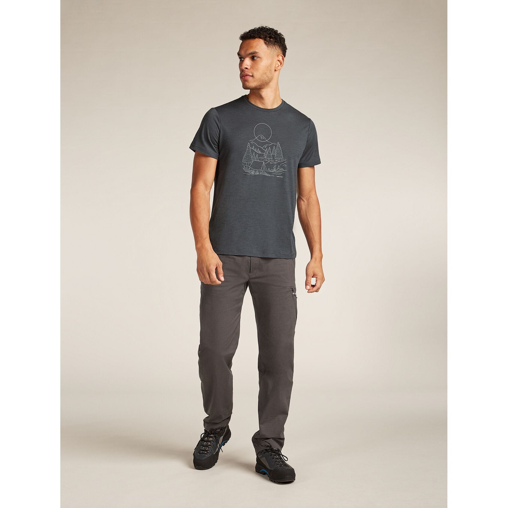 Icebreaker Merino 150 Tech Lite III SS Sunset Camp - Men's