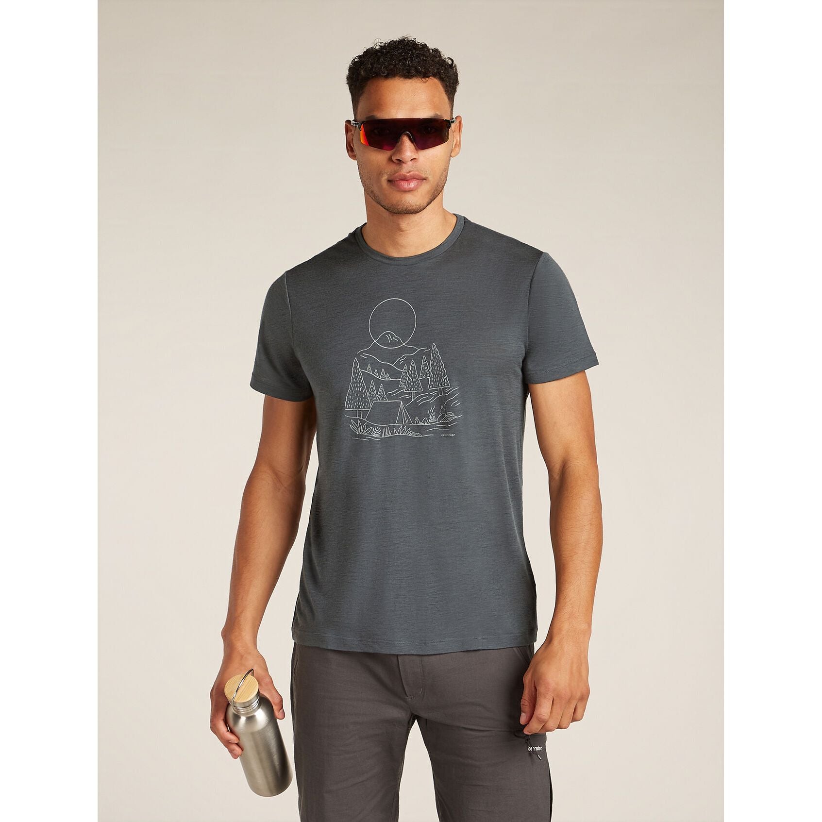 Icebreaker Merino 150 Tech Lite III SS Sunset Camp - Men's