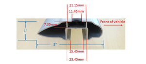 Malone AirFlow2 Cross Rail System 50" - Black