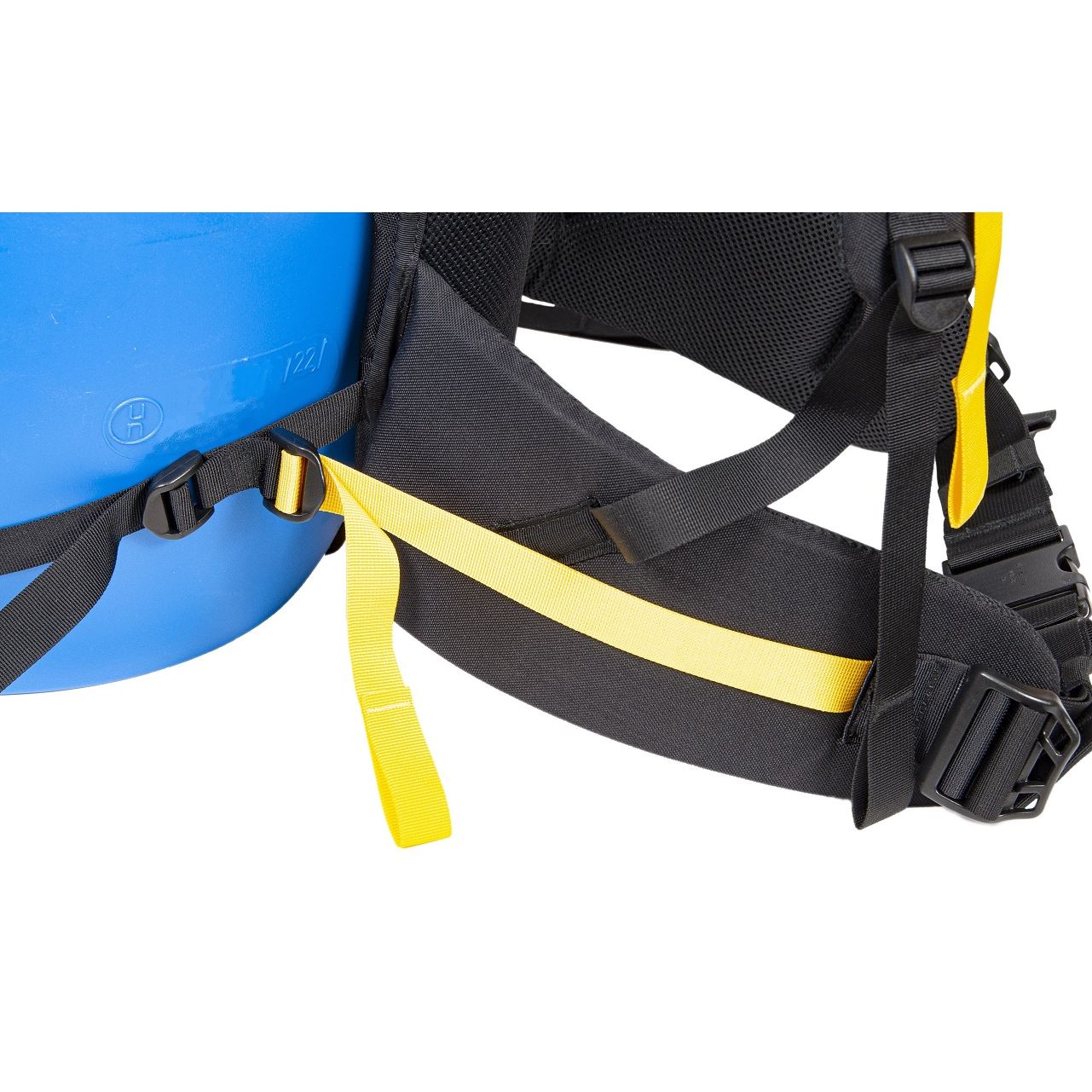Recreational Barrel Works 30L Blue Barrel and Expedition Harness Package