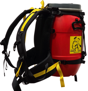 Recreational Barrel Works 30L Red Barrel and Expedition Harness Package