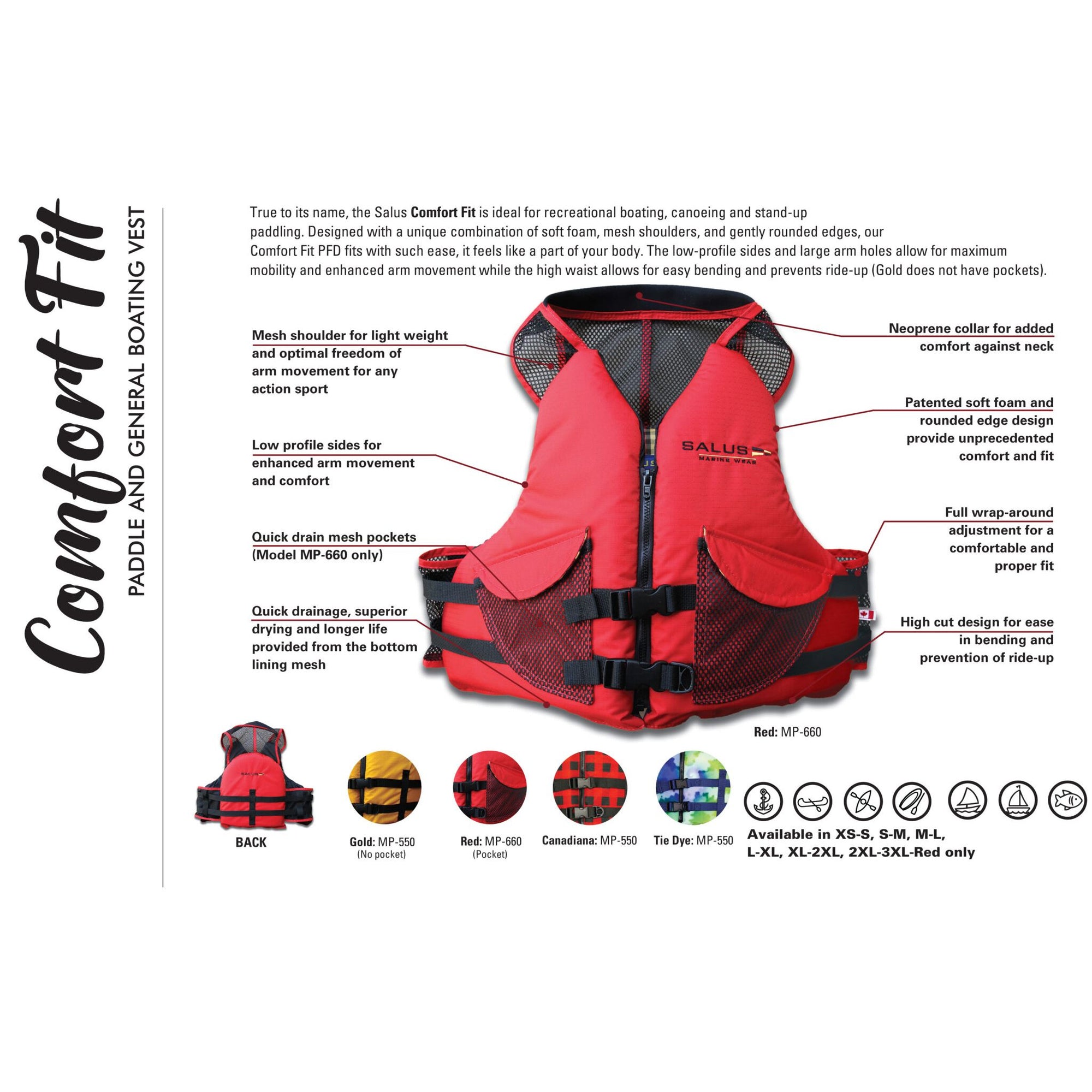 Salus Comfort Fit with Pockets