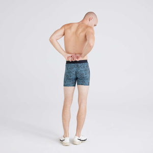 Saxx Quest Quick-Dry Mesh Boxer Brief Fly - Sketchy Mountain-Black