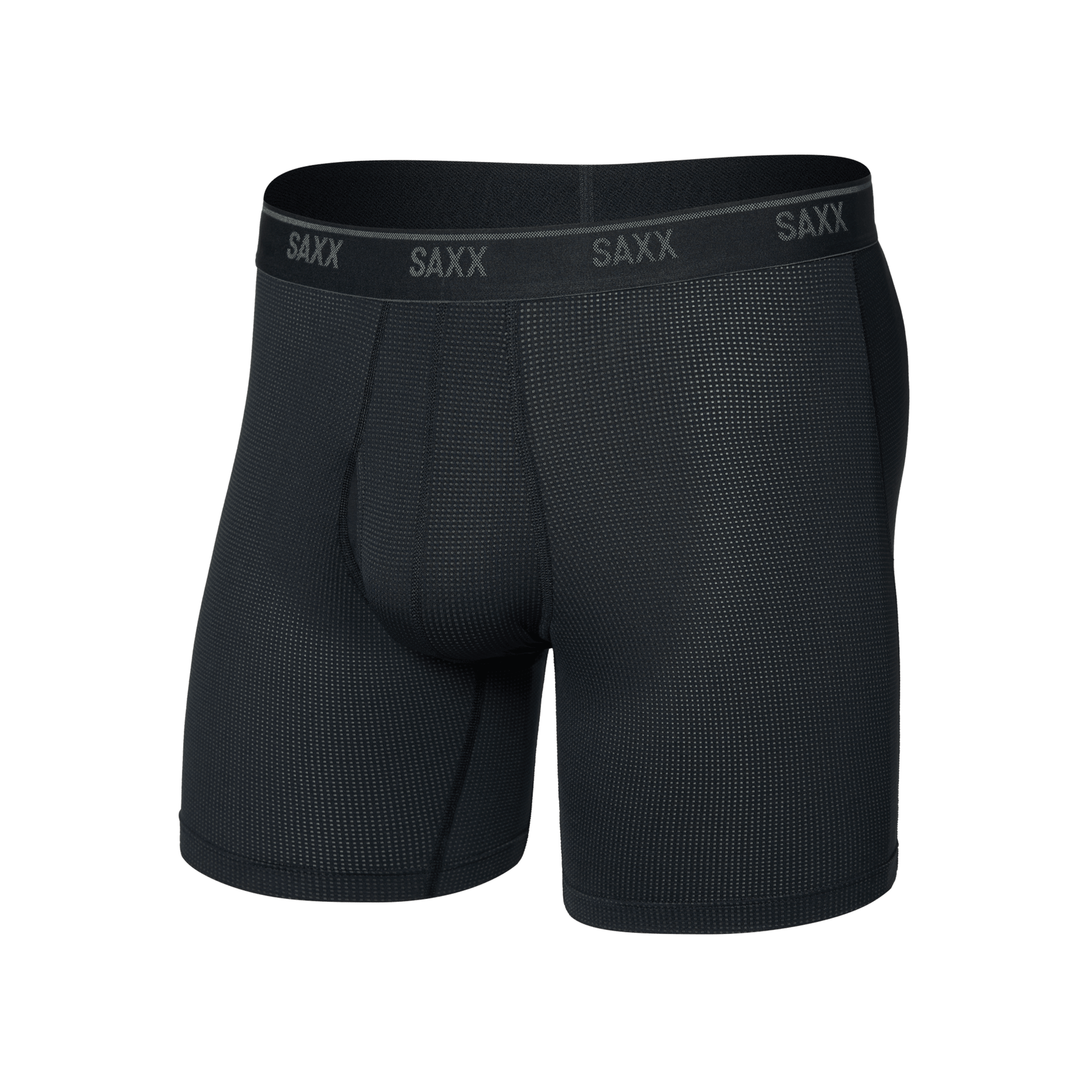 Saxx Quest Quick-Dry Mesh Boxer Brief Fly - Black
