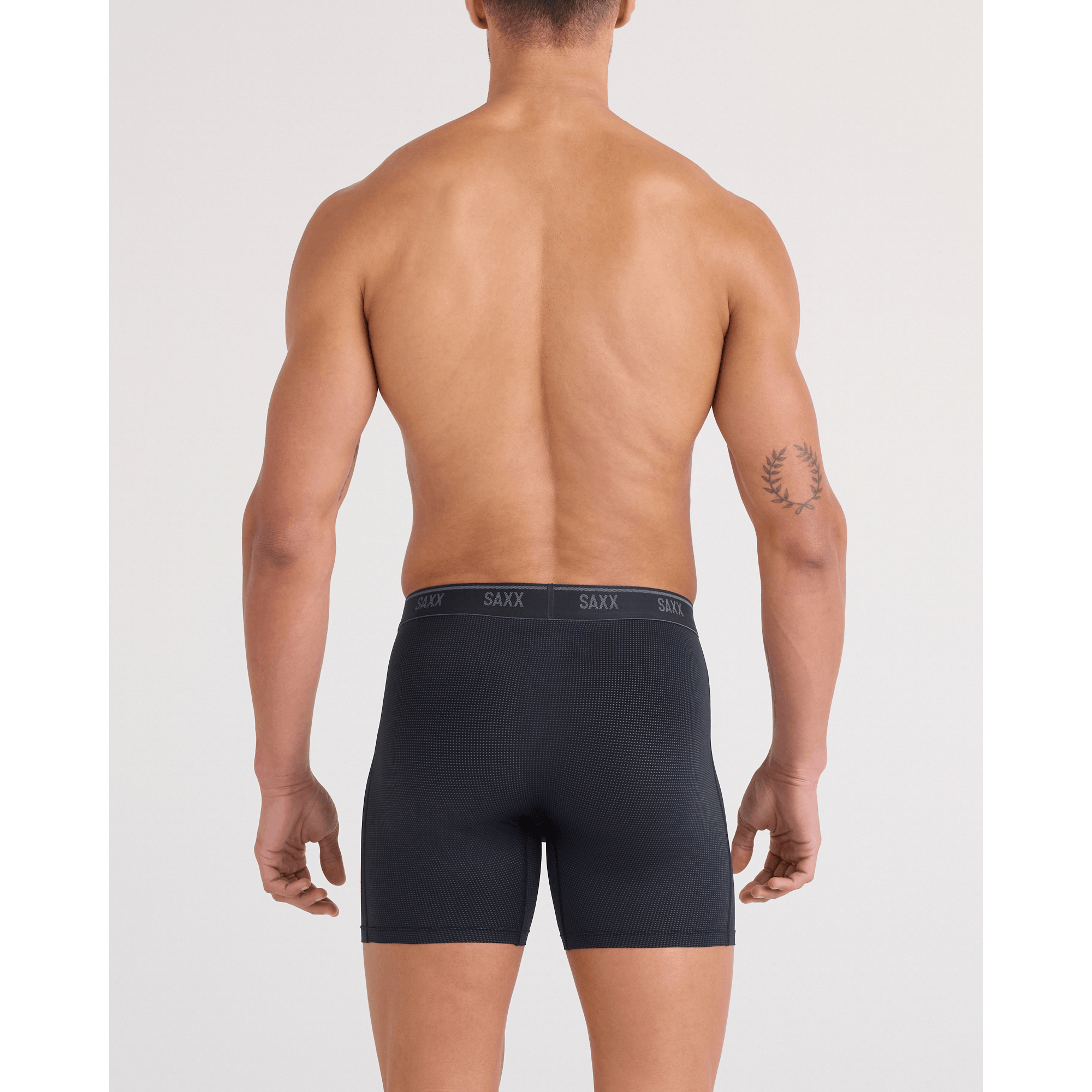 Saxx Quest Quick-Dry Mesh Boxer Brief Fly - Black