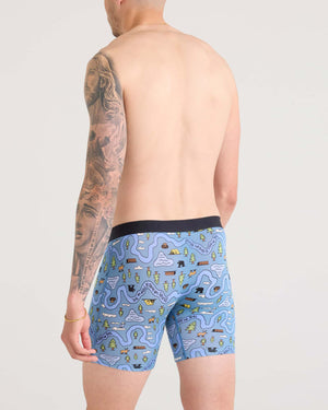 Saxx Vibe Xtra Boxer Brief Fly - Take The Trail-Slate
