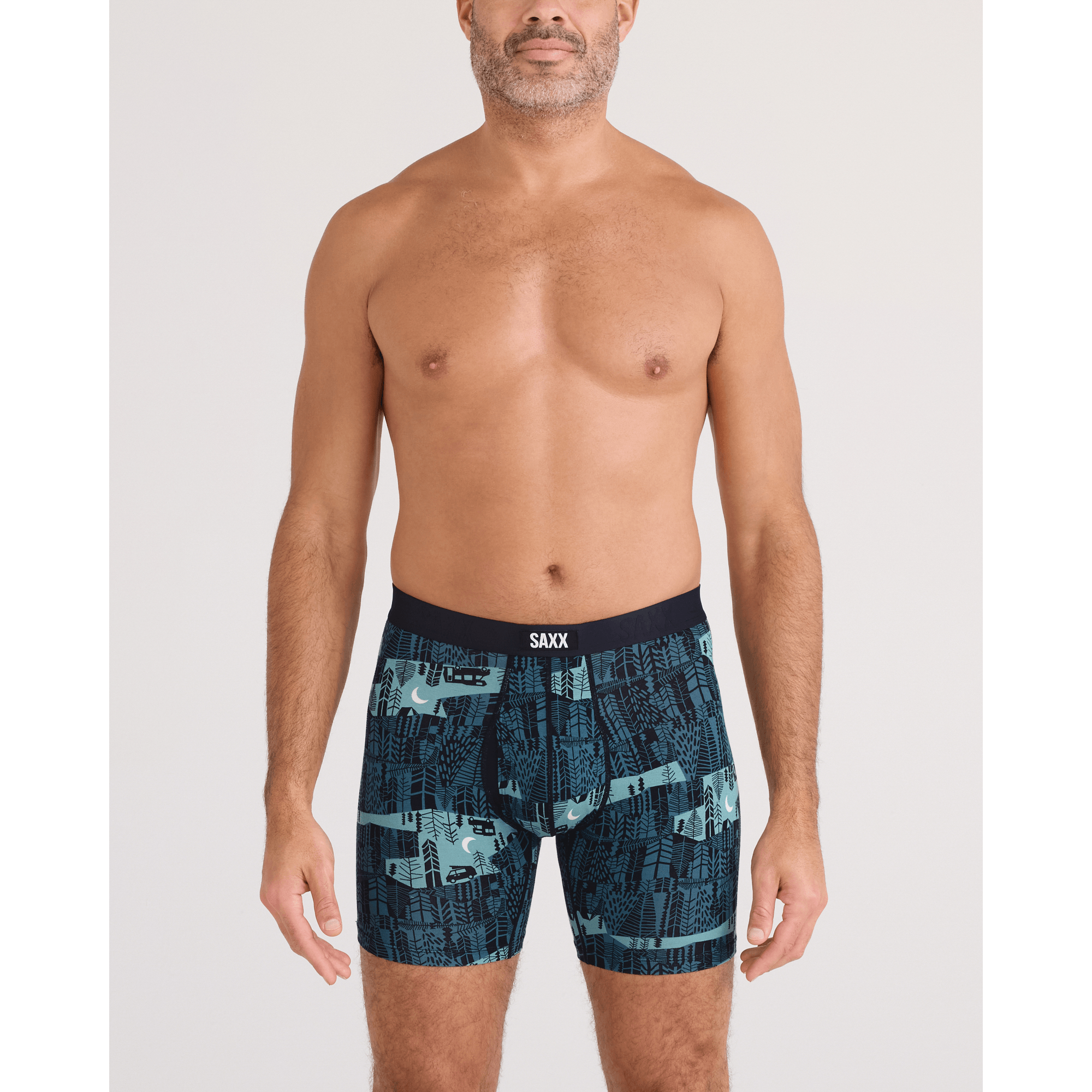 Saxx Vibe Xtra Boxer Brief Fly - The Clearing-Storm Blue