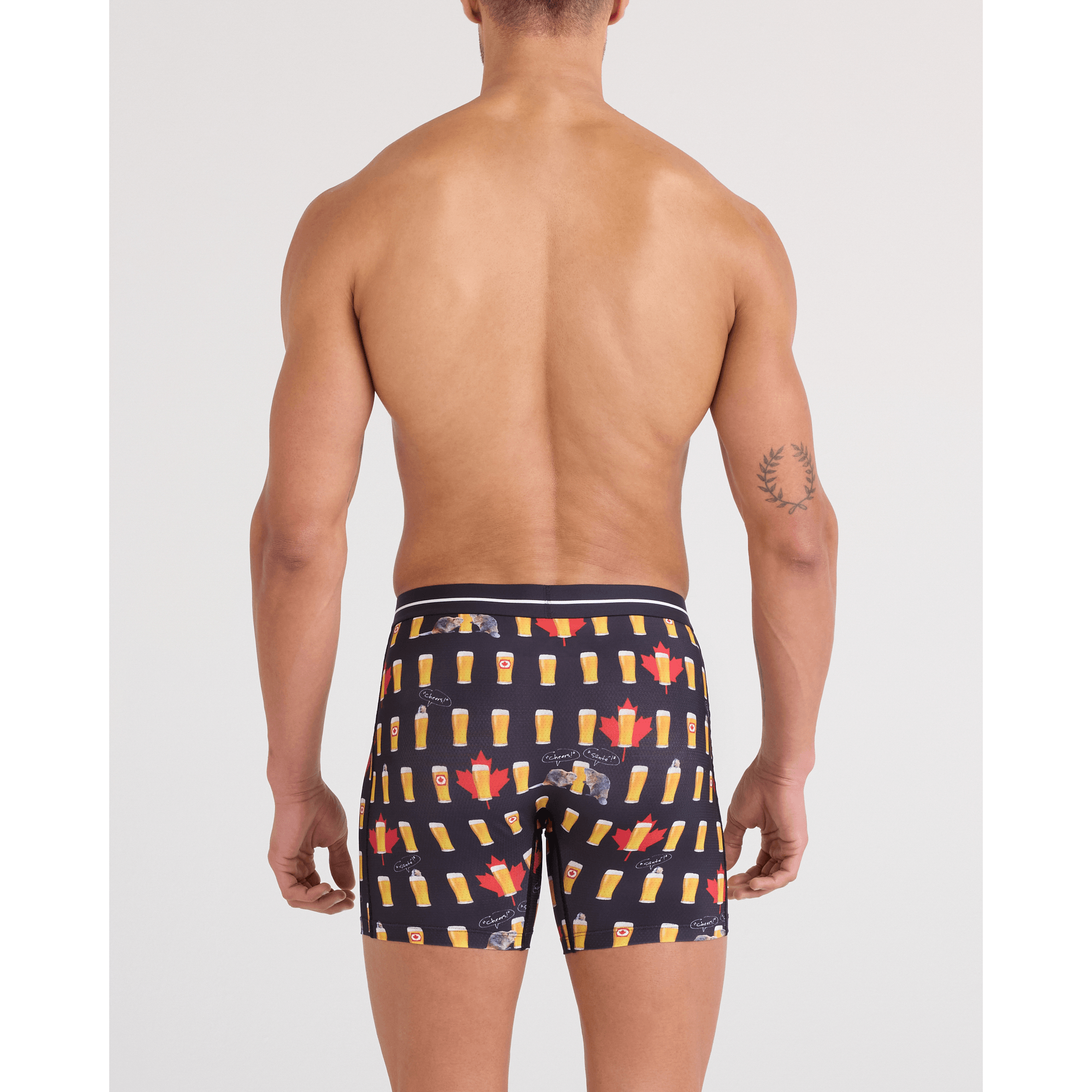 Saxx Volt Boxer Brief - Cheers Canada-Black