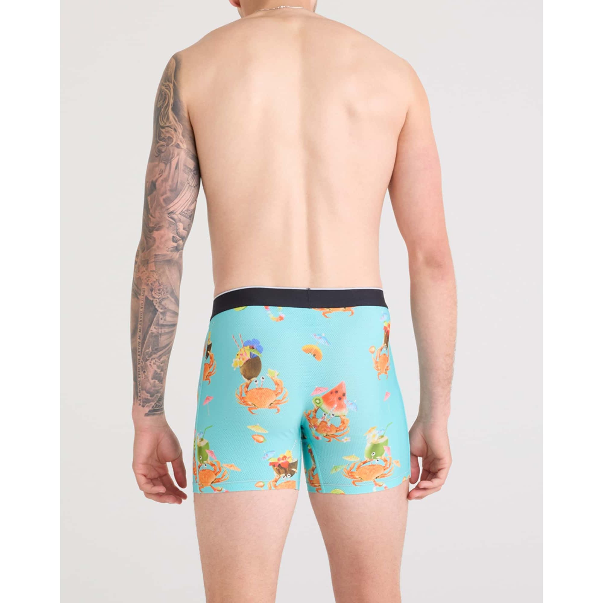 Saxx Volt Boxer Brief - Crab Cocktail-Turquoise