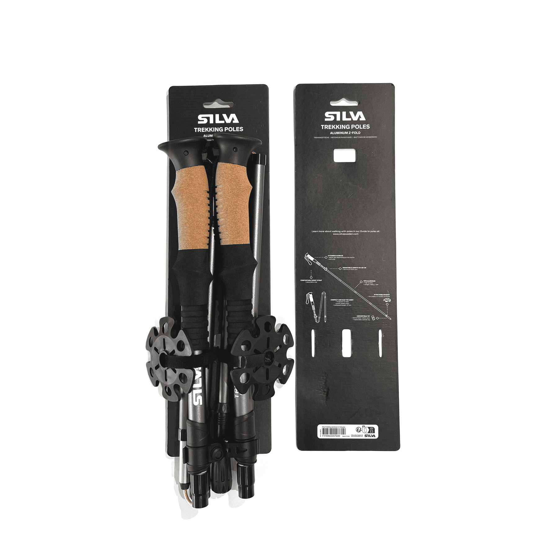 Silva Trekking Poles Aluminum Z-Fold (Pair)
