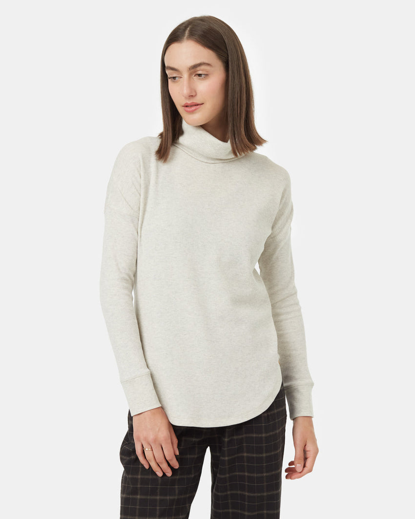 Tentree TreeWaffle Turtleneck LS - Women's - Final Clearance