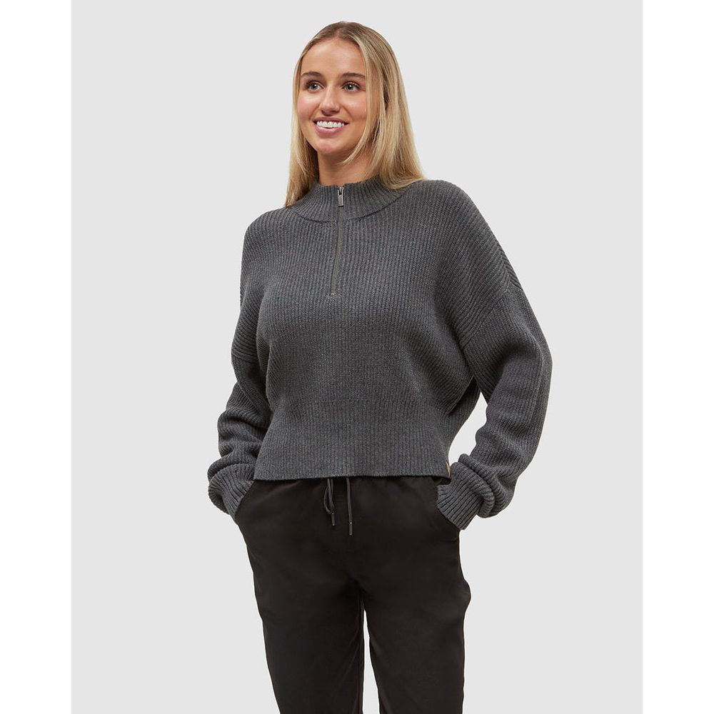 Tentree Highline 1/4 Zip Mock Neck Sweater - Women's
