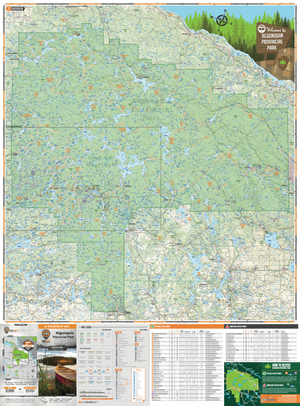 Backroad Mapbooks Algonquin Map - Waterproof