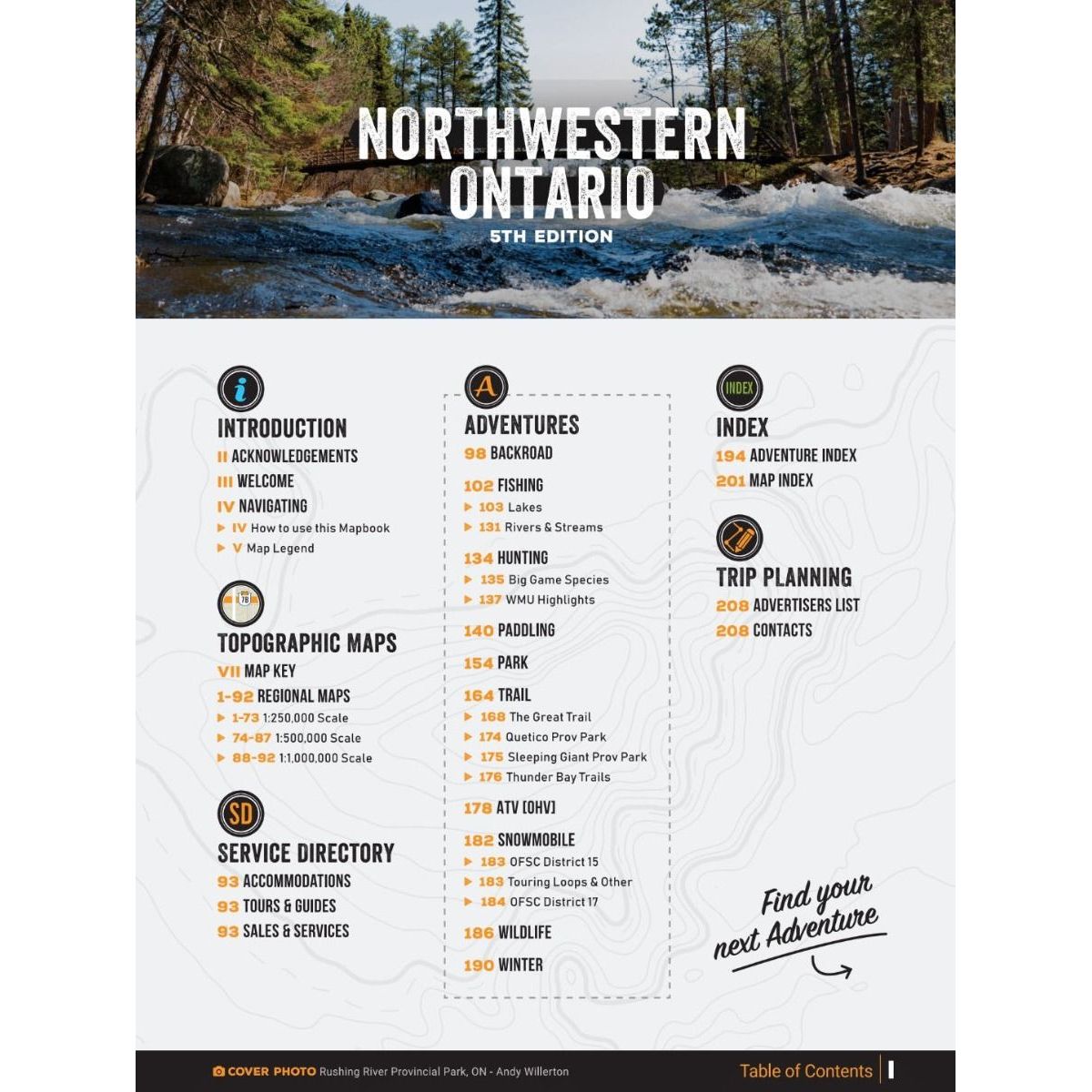 Backroad Mapbooks Northwestern Ontario - 5th Edition