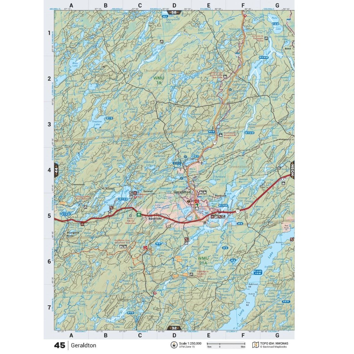 Backroad Mapbooks Northwestern Ontario - 5th Edition