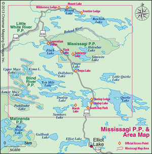 Chrismar Mississagi Provincial Park & Area Map