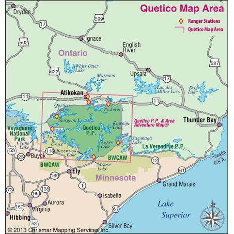 Chrismar Quetico Park Map