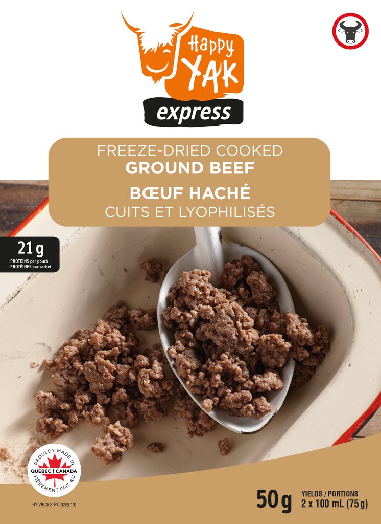 Happy Yak Freeze Dried Cooked Ground Beef