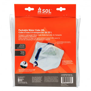 SOL Packable Water Cube 20L