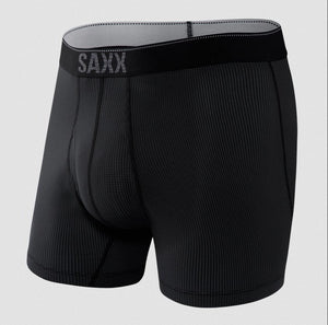 Saxx Quest Quick-Dry Mesh Boxer Brief Fly - Black II