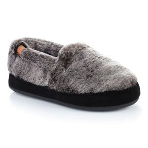 Acorn Moc Slippers Chinchilla Charcoal - Women's