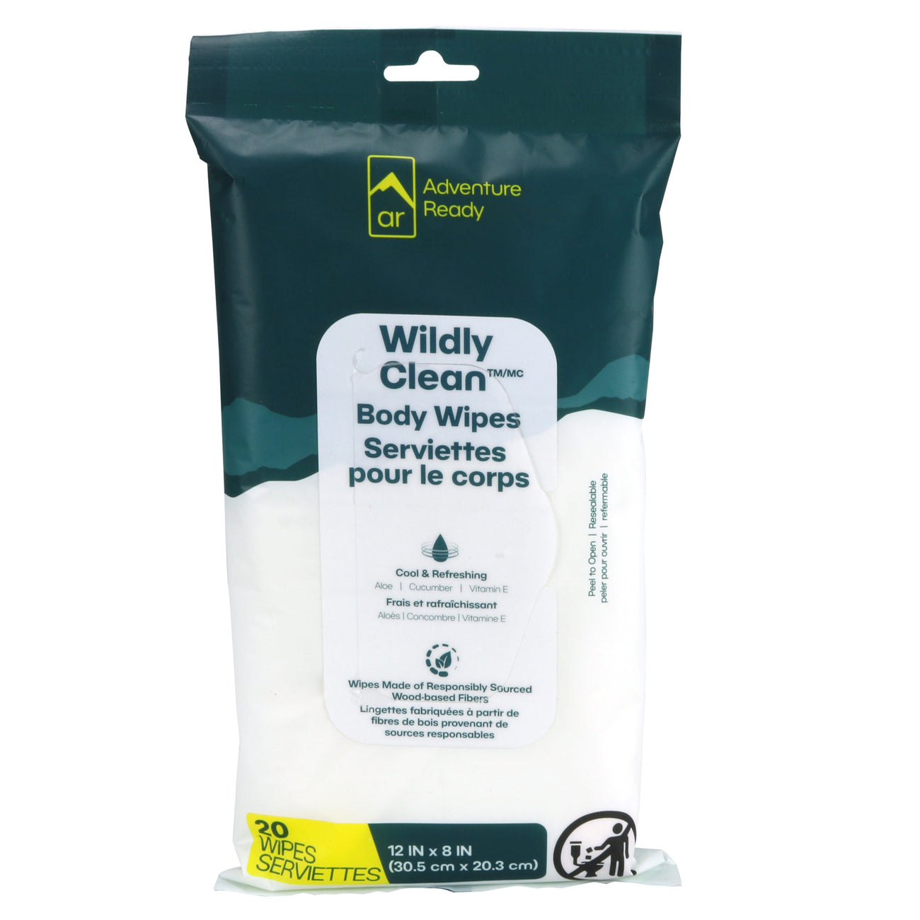 Adventure Ready Wildly Clean Body Wipes - 20
