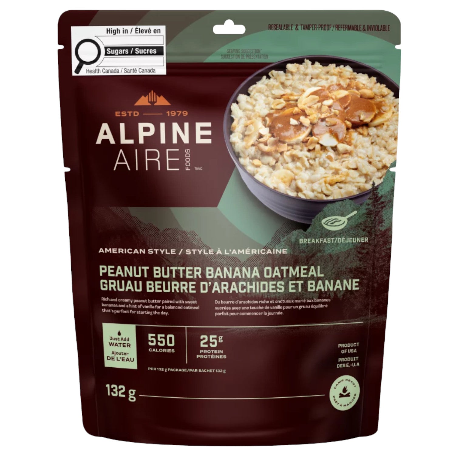 AlpineAire Peanut Butter Banana Oatmeal