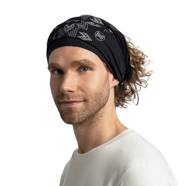 BUFF Merino Lightweight Prints Vanyr Black