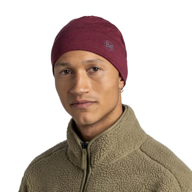 BUFF Merino Midweight Beanie Melange Tibetan Red