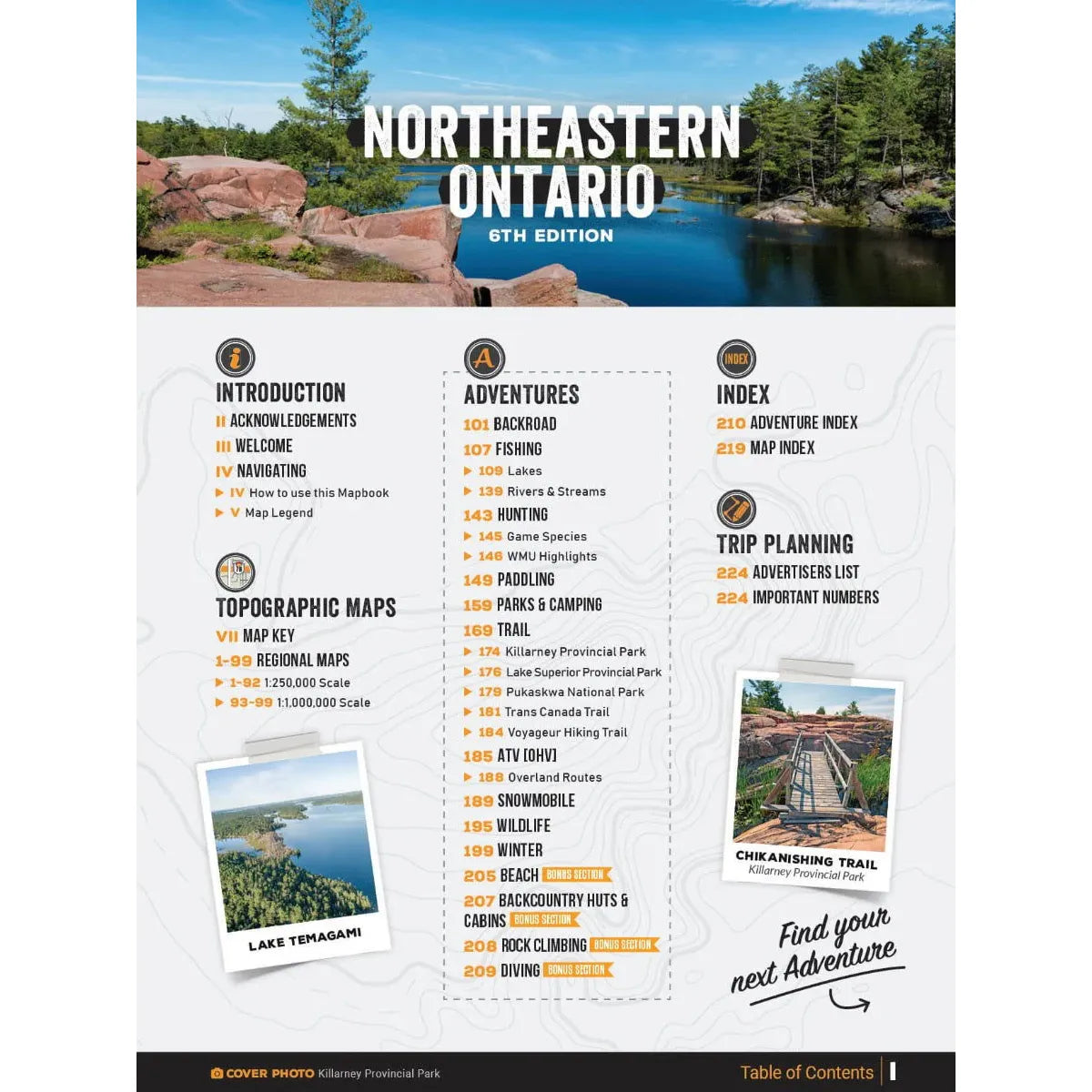 Backroad Mapbooks Northeastern Ontario - 6th Edition