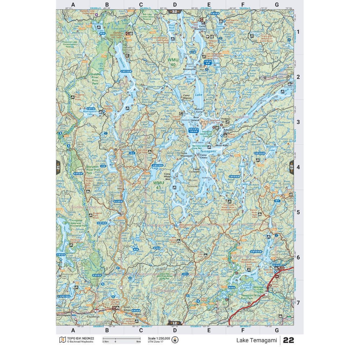 Backroad Mapbooks Northeastern Ontario - 6th Edition