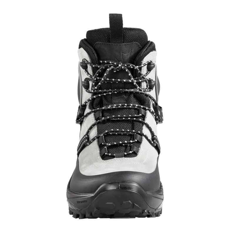 Outdoors Oriented Baffin Bruce Mid men's grey and black waterproof hiking boot with speed-lace system