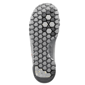 Outdoors Oriented Baffin Escalate X winter boot showing the grey Hex-Flex rubber outsole with superior ice grip