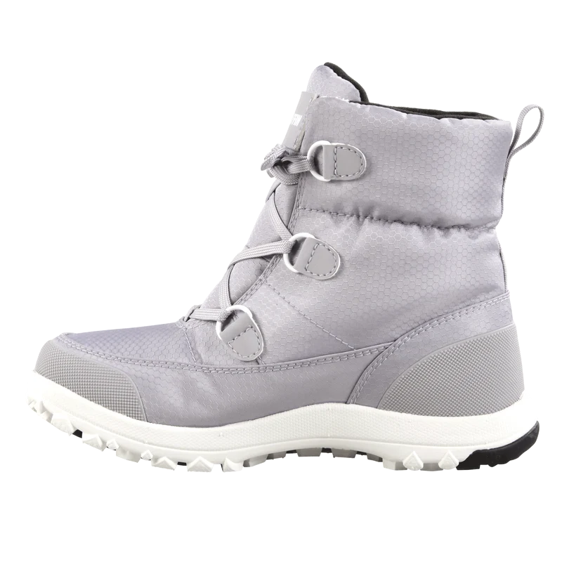 Outdoors Oriented Baffin Mist women's grey winter boot with a waterproof nylon shell and slip-resistant rubber sole.