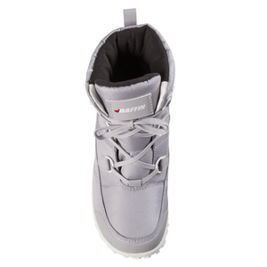 Outdoors Oriented Baffin Mist women's grey winter boot with lace-up front and insulated nylon shell
