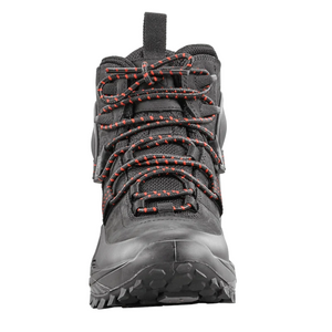Outdoors Oriented Baffin Eden Mid women's black waterproof hiking boot with red-flecked laces and rugged lug sole
