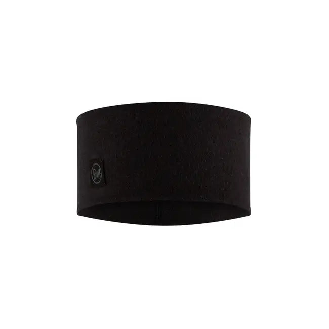 BUFF Merino Wide Headband Solid Black