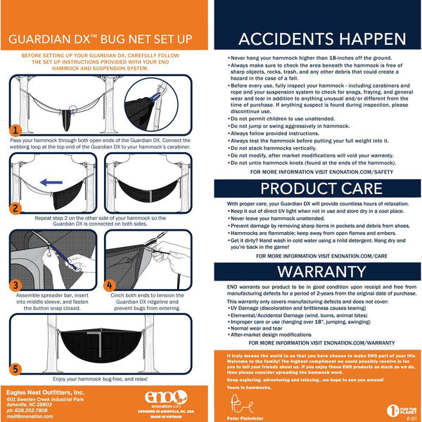 ENO Guardian DX Bug Net - Outdoors Oriented